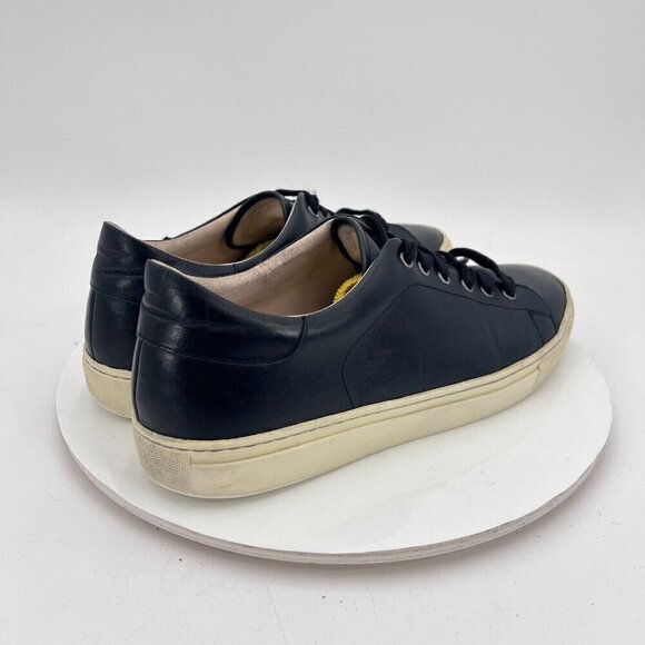 Devan Vincent Men Size10 Black Leather Classic Rubber Sole Lace Up Casual Shoes - Picture 5 of 15